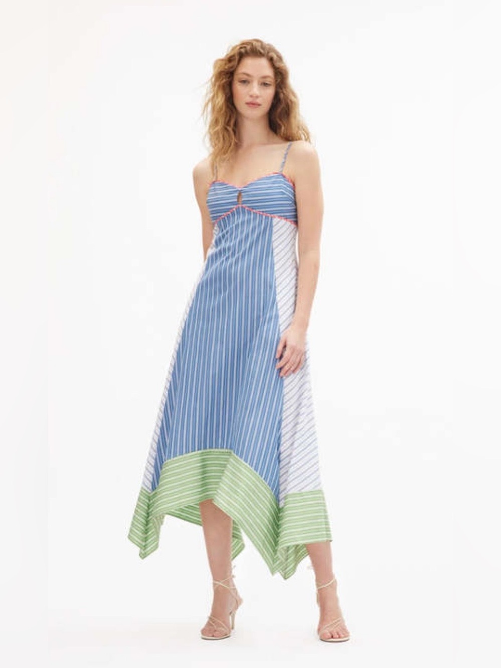 TAYNA TAYLOR Samantha Handkerchief Midi Dress